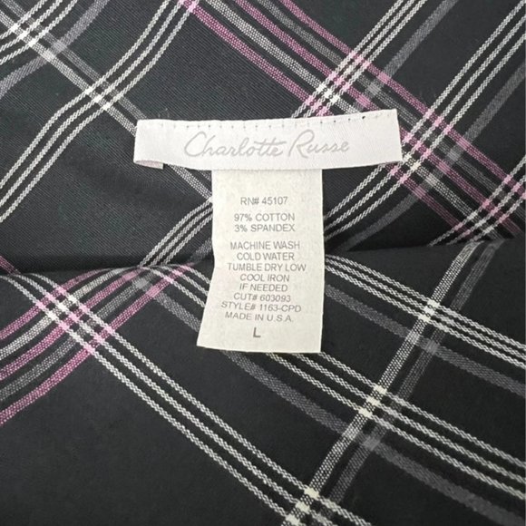 Y2K Charlotte Russe Plaid Mini - Picture 3 of 3